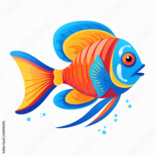 Piranha fish illustration for horror movie posters