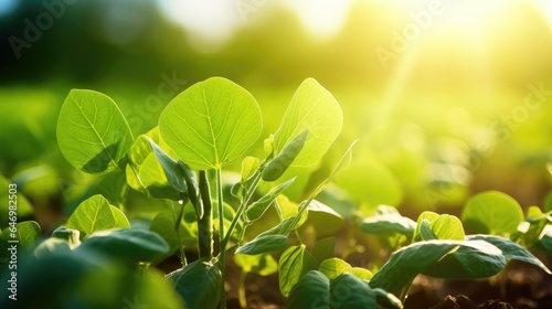 Agricultural soy plantation...