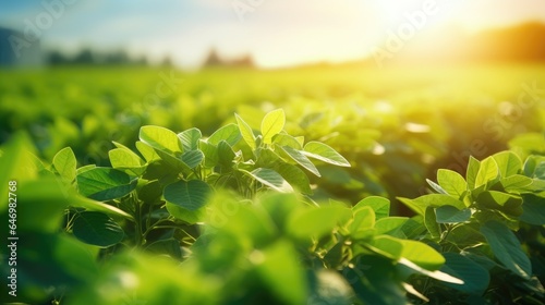 Agricultural soy plantation...