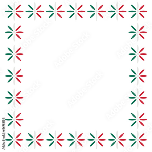 Confetti and Frame with  Mexico Style