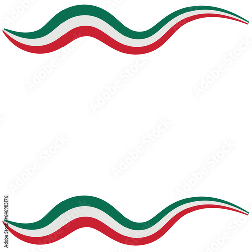 Confetti and Frame with  Mexico Style