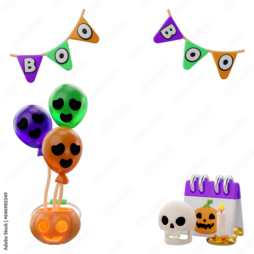 3d rendering of halloween decoration icon
3d rendering of halloween decoration icon