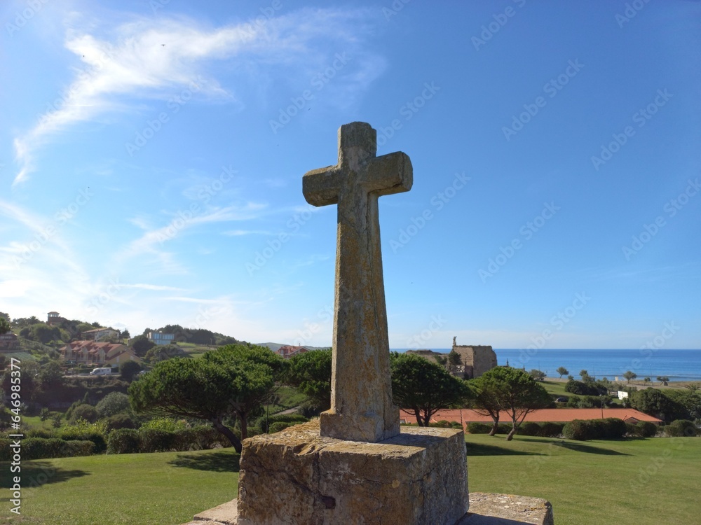 Scenic view of Comillas, Cantabria, Spain