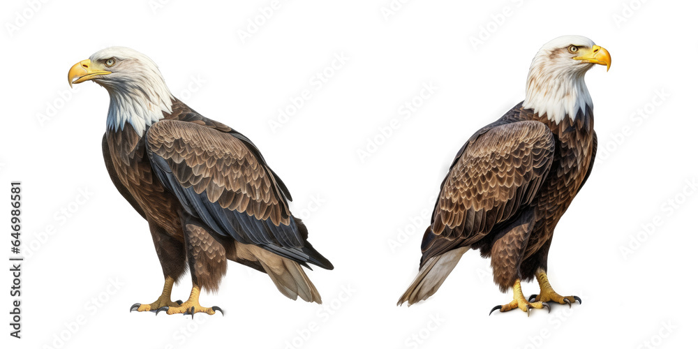 Fototapeta premium Eagle, Isolated On Transparent, PNG
