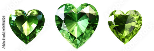 Heart shaped gemstone, Isolated On Transparent, PNG