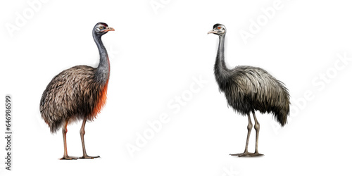 Emu  Isolated On Transparent  PNG