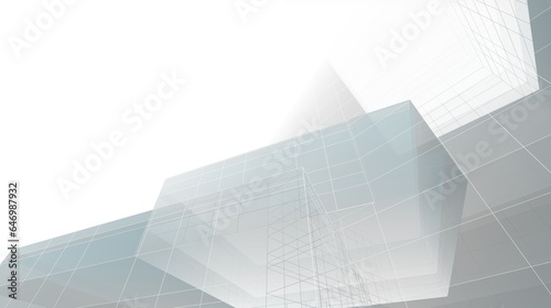 Abstract architecture 3d rendering 3d illustration