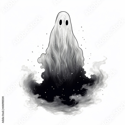 Halloween Ghost Drawing for Teachers photo