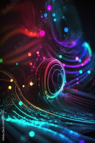 Color light trail background material