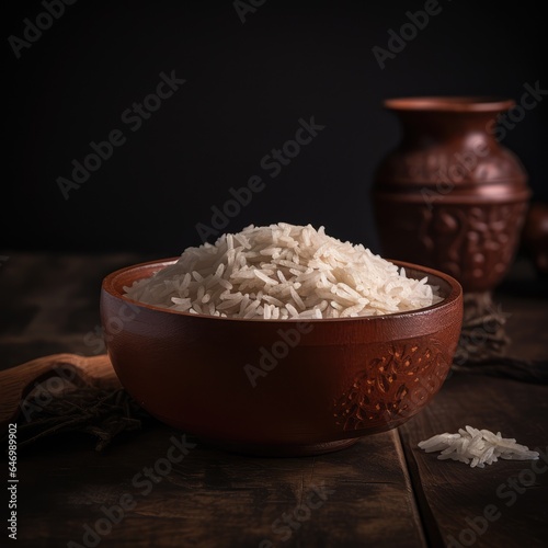 A bowl of rice, generated by ai
