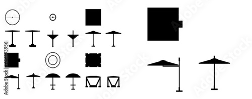 Sunshade (urban furniture set)