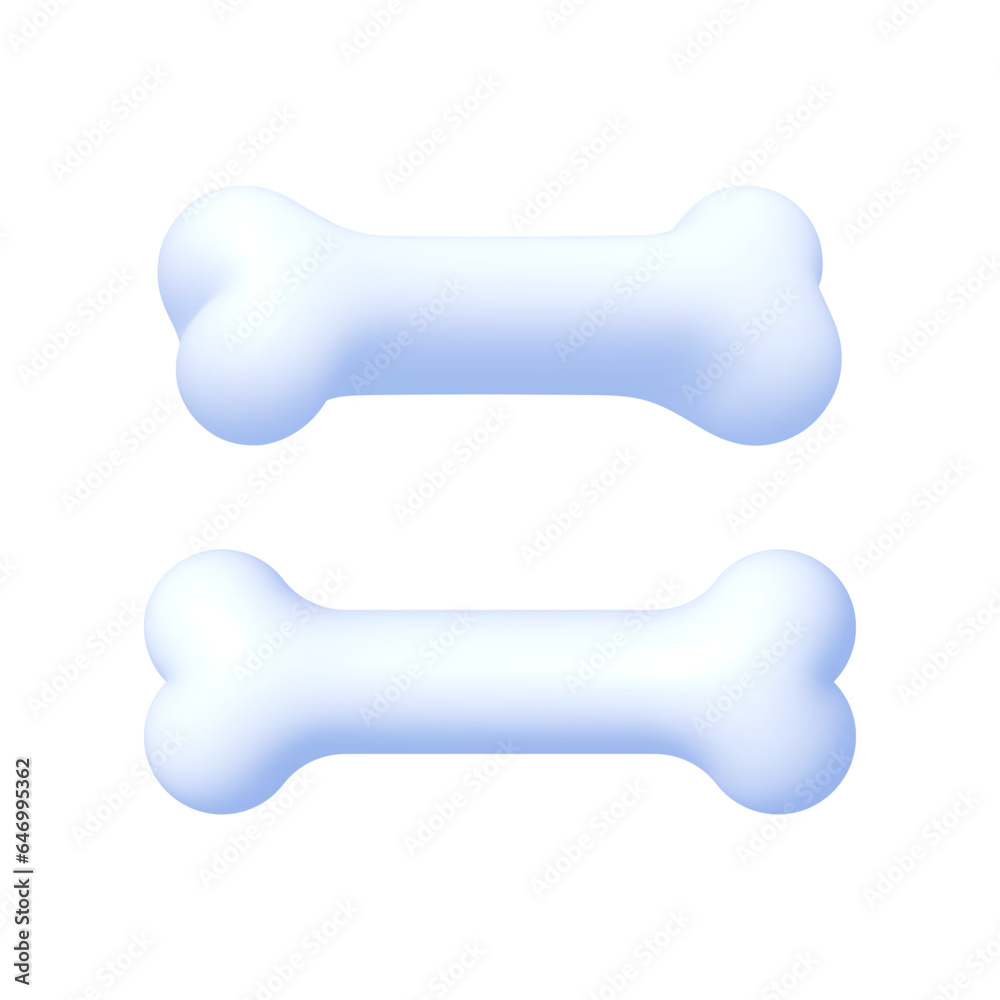 Bone 3d, great design for any purposes. Creative vector template. Design element. Vector illustration design Bone 3d, great design for any purposes. Creative vector template. Design element. Vector illustration design