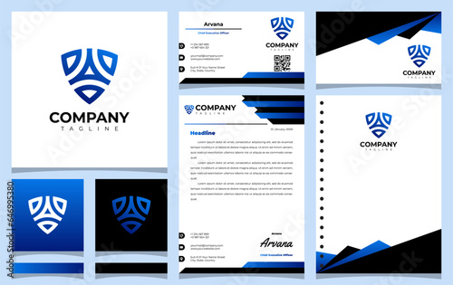 letter a logo design with a shield shape concept idea