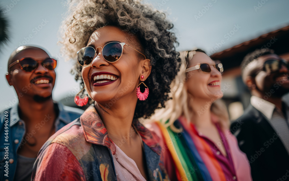 Celebrating Love and Diversity Optimistic LGBTQ Community Embracing Identity and Equality Celebrating Love and Diversity Optimistic LGBTQ Community Embracing Identity and Equality