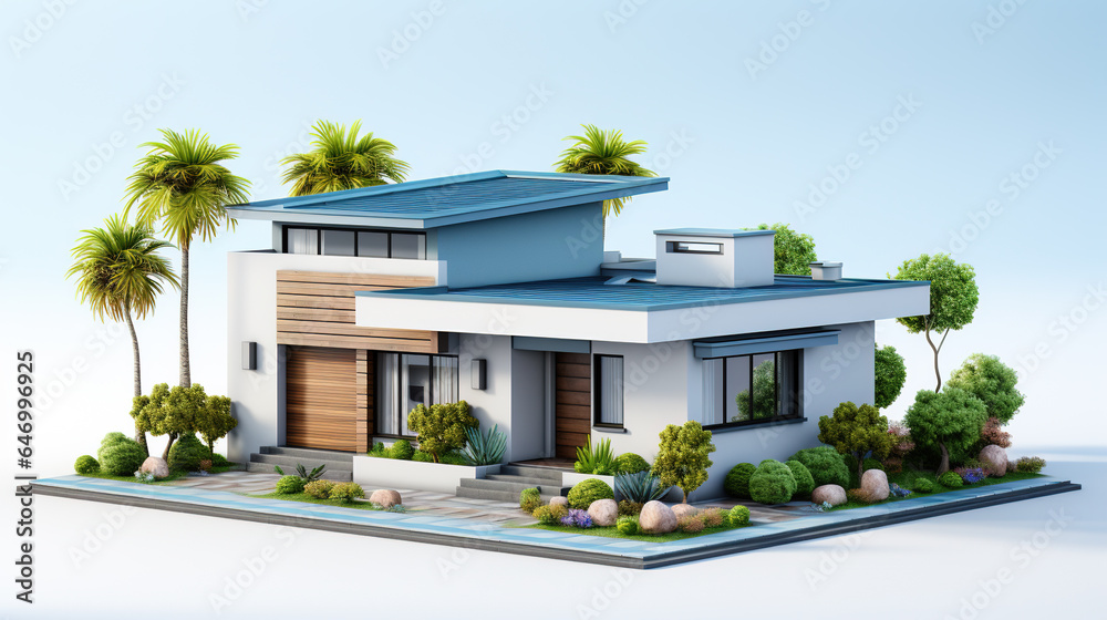 3D Visualization Of The Modern House