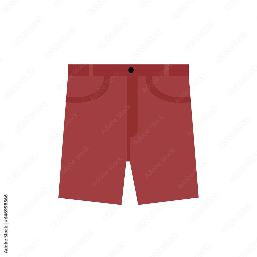 Seragam anak sekolah dasar or SD. Indonesian elementary school childrens uniforms, red shorts flat vector illustration Seragam anak sekolah dasar or SD. Indonesian elementary school childrens uniforms, red shorts flat vector illustration