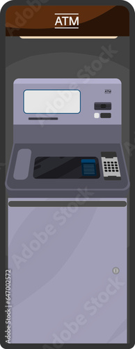 현금 인출기 atm 벡터 일러스