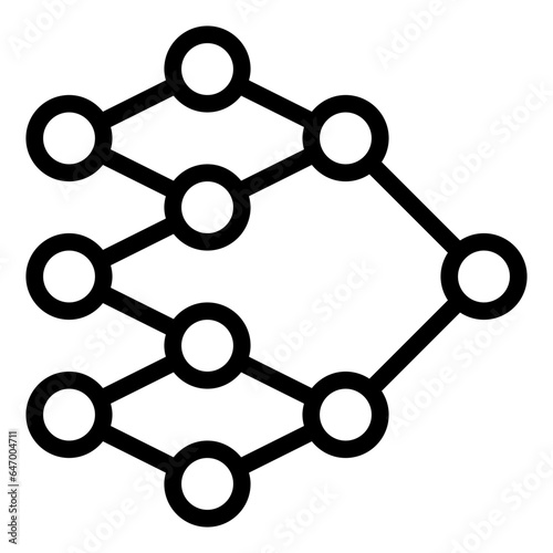 Neural Network outline icon