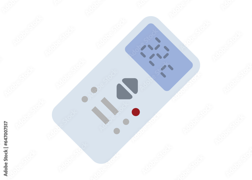 Air conditioner remote controller. Simple flat illustration. Air conditioner remote controller. Simple flat illustration.