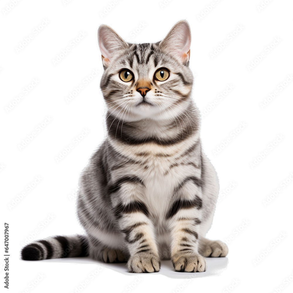 saksorn99_American_Shorthair_cat_cute_smiling_whole_body_high_ saksorn99_American_Shorthair_cat_cute_smiling_whole_body_high_