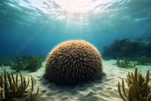 urchin swimming photo