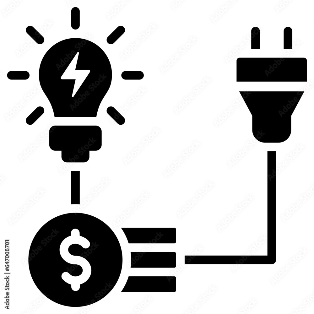 Energy Cost Icon Energy Cost Icon