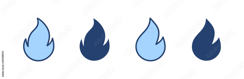 Fire icon vector. fire sign and symbol