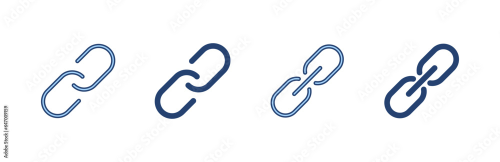 Link icon vector. Hyperlink chain sign and symbol Link icon vector. Hyperlink chain sign and symbol