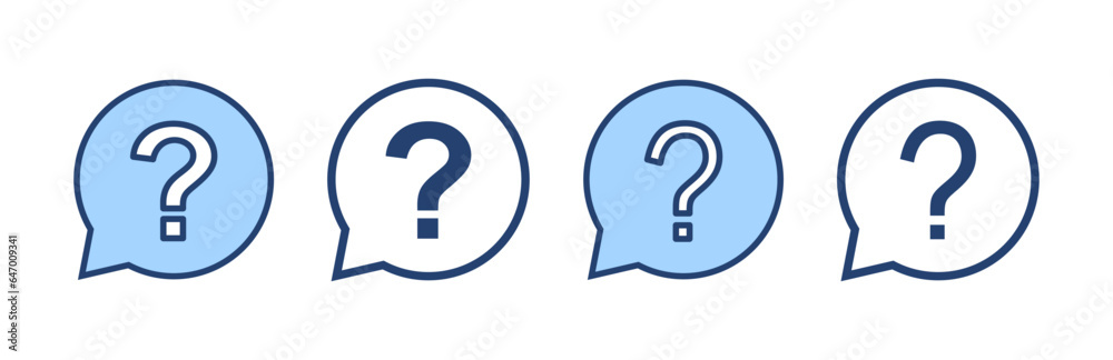 Question icon vector. question mark sign and symbol Question icon vector. question mark sign and symbol