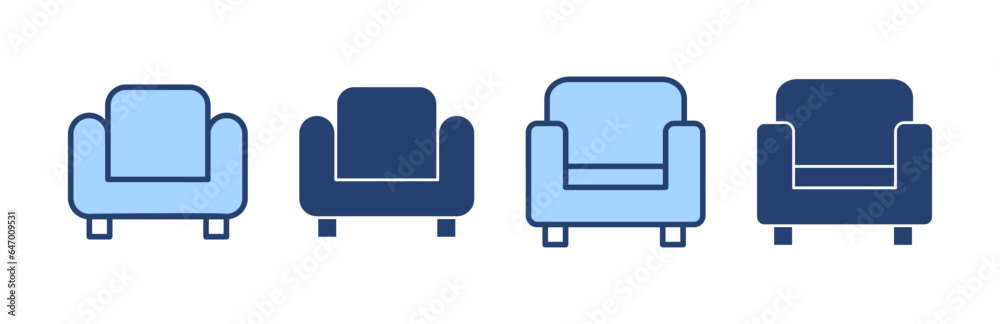 Sofa icon vector. sofa sign and symbol. furniture icon Sofa icon vector. sofa sign and symbol. furniture icon
