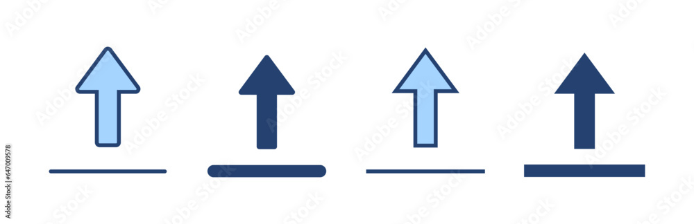 Upload icon vector. load data sign and symbol Upload icon vector. load data sign and symbol