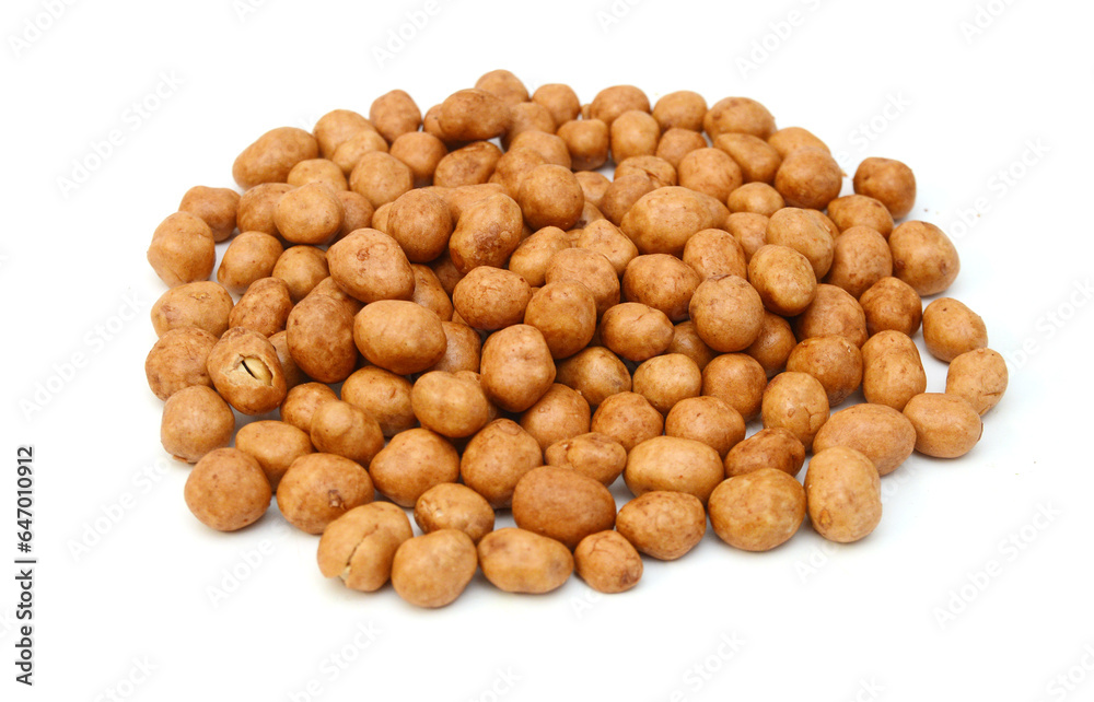 Stack peanut on white background Stack peanut on white background