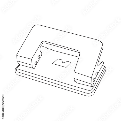 Paper hole puncher icon