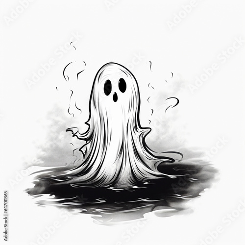 Halloween Ghost Greeting Card photo
