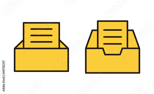 Archive folders icon set for web and mobile app. Document vector icon. Archive storage icon.