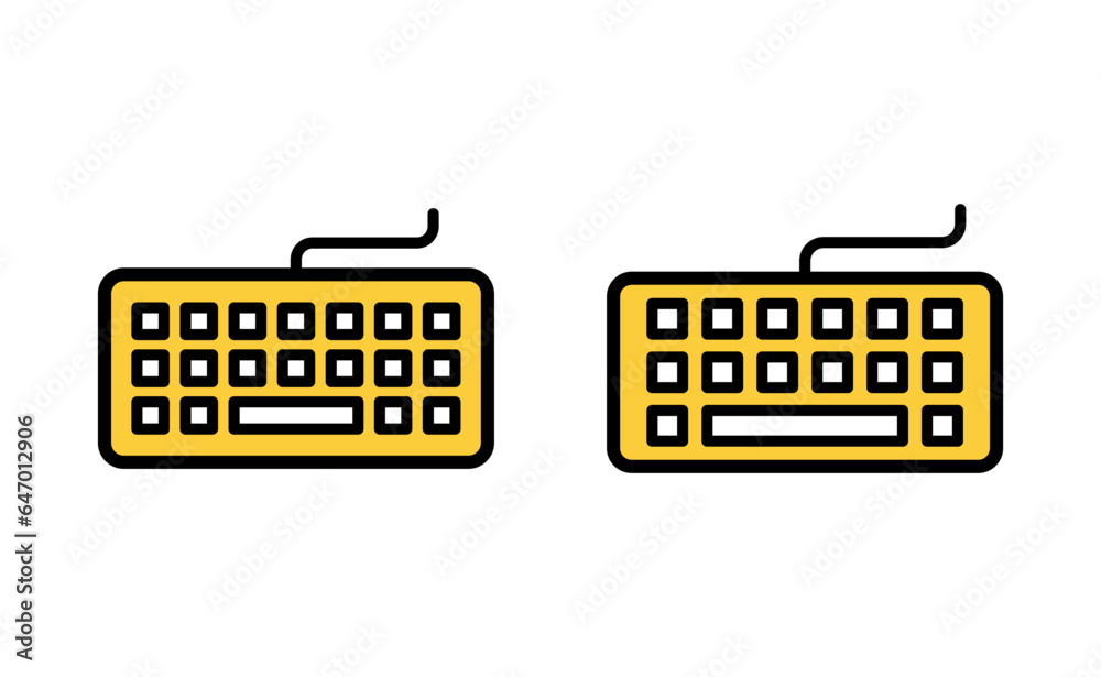 Keyboard icon set for web and mobile app. keyboard sign and symbol ...