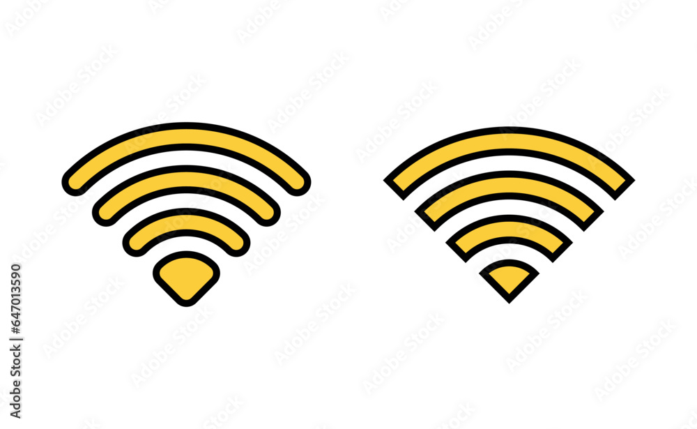 Wifi icon set for web and mobile app. signal sign and symbol. Wireless icon Wifi icon set for web and mobile app. signal sign and symbol. Wireless icon