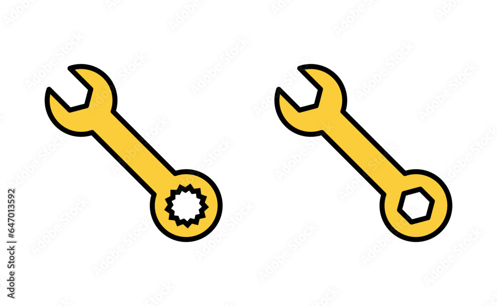 Wrench icon set for web and mobile app. repair icon. tools sign and symbol Wrench icon set for web and mobile app. repair icon. tools sign and symbol