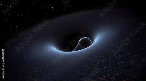 ブラックホール：光さえ逃れられない強力な重力領域 No.008 Black Hole A Region of Space-Time with Gravity So Strong That Not Even Light Can Escape Generative AI