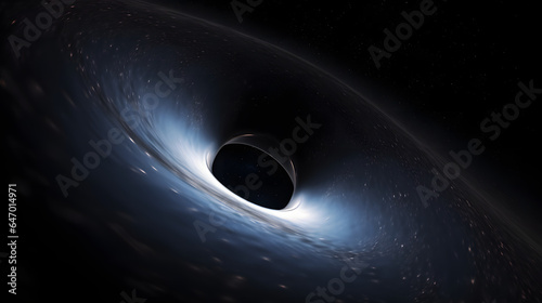 ブラックホール：光さえ逃れられない強力な重力領域 No.015  Black Hole A Region of Space-Time with Gravity So Strong That Not Even Light Can Escape Generative AI