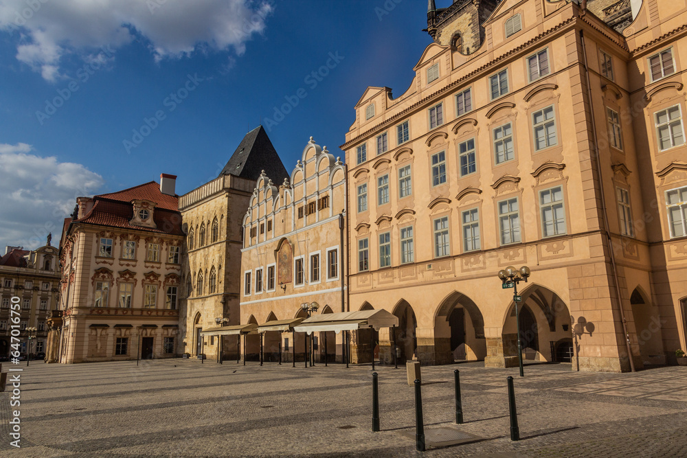 Buildings on the Old Town square in Prague, Czech Republic