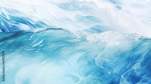 Abstract water ocean wave, blue, aqua, teal texture. Blue and white water wave web banner Graphic Resource as background for ocean wave abstract. Backdrop for copy space text 