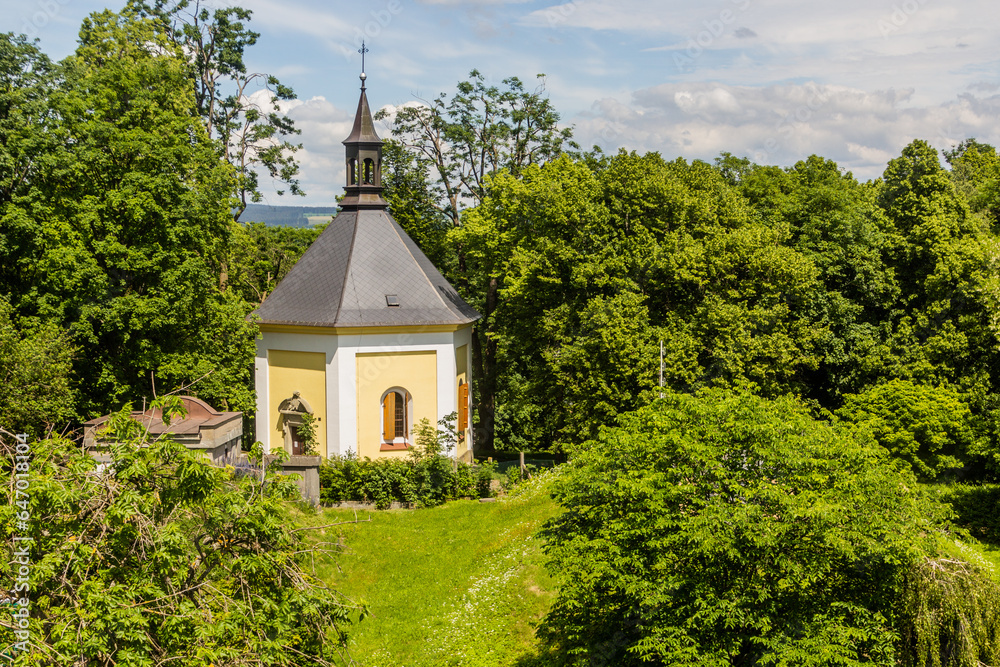 Saint Rosalia chapel in Zamberk, Czech Republic