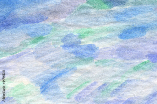 Blue green watercolor background texture