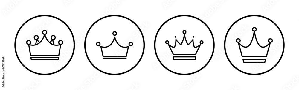 Crown Icon vector. Crown symbol for web site design, Crown Icon vector. Crown symbol for web site design,