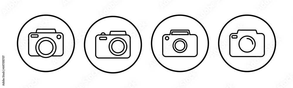 Camera Icon in trendy flat style isolated. Camera symbol web site design Camera Icon in trendy flat style isolated. Camera symbol web site design
