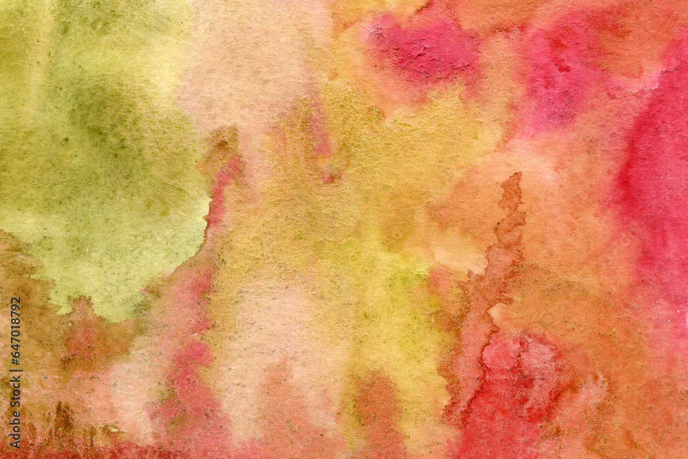Pink red-green watercolor background texture Pink red-green watercolor background texture