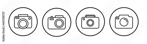 Camera Icon in trendy flat style isolated. Camera symbol web site design