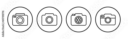 Camera Icon in trendy flat style isolated. Camera symbol web site design