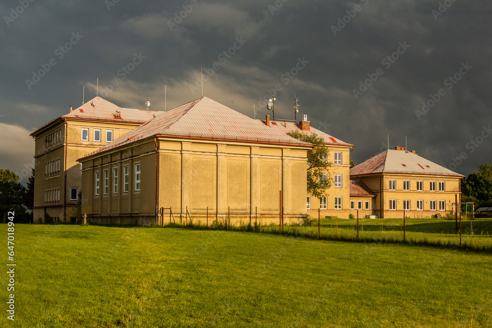 Elementary school in Horni Police near Zandov, Czech Republic